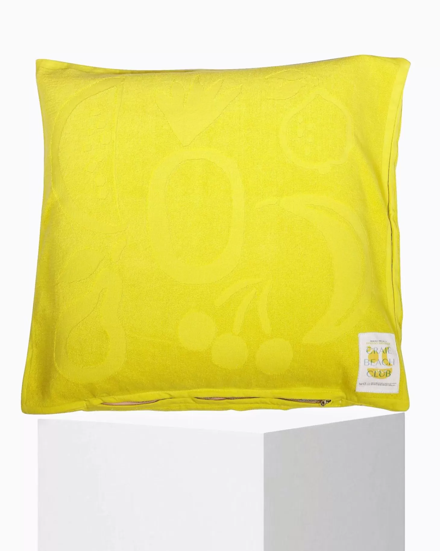 Shop Housse De Coussin Coquillage Fruit Lemon Beach Club