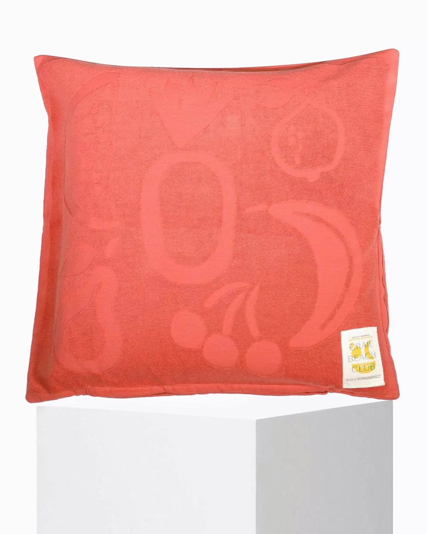 Outlet Housse De Coussin Coquillage Fruit Papaye Beach Club