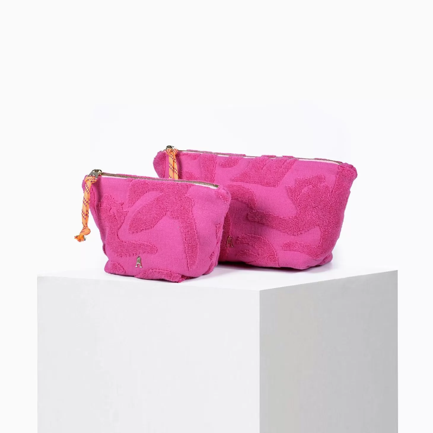 Fashion Pochette Mini Sable Eponge Panthere Fushia Beach Club