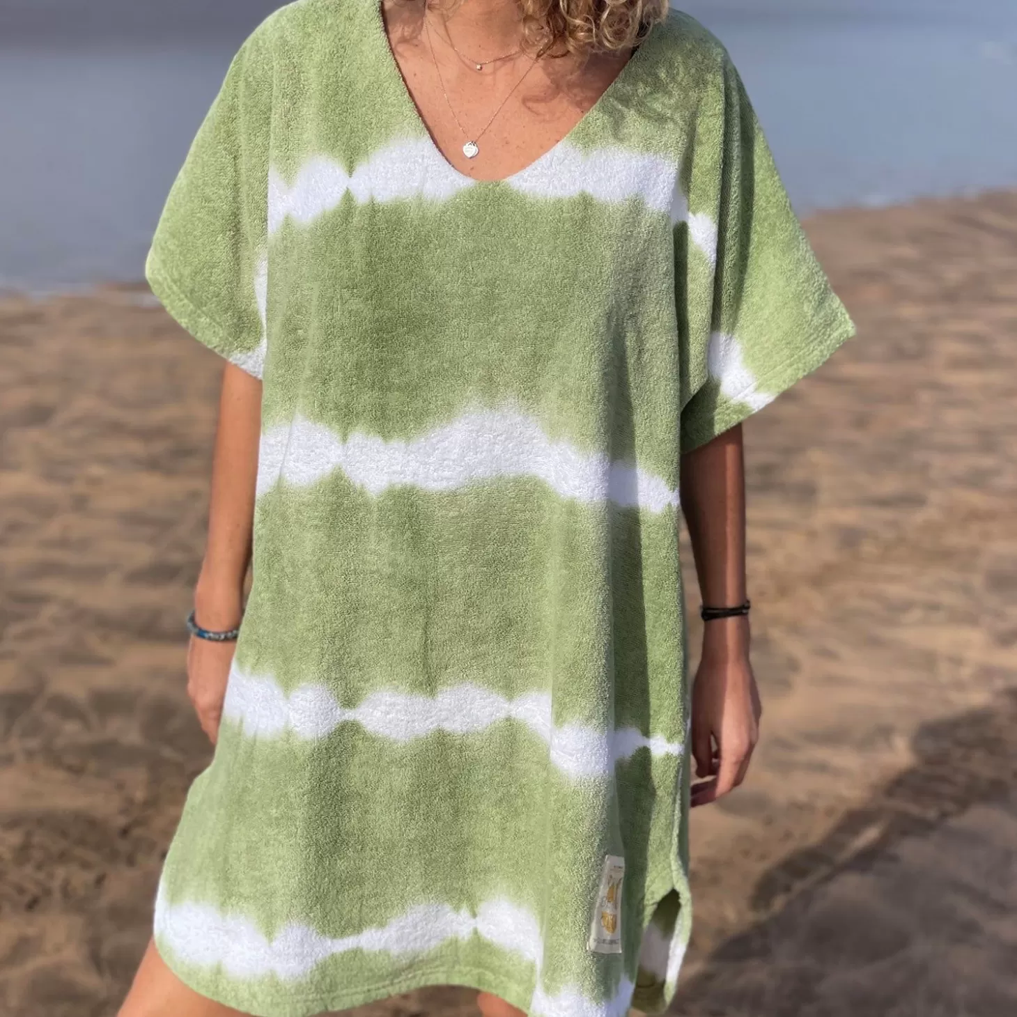 Discount Robe Rio Eponge T&D Sauge Beach Club