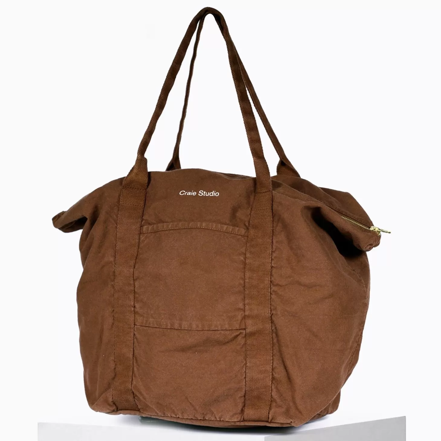 Shop Sac 24H Coton Chocolat Grands Cabas