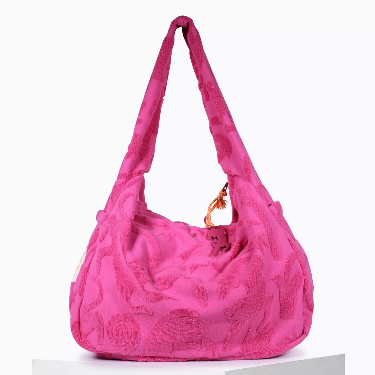 Sale Sac Bayonne Eponge Panthere Fushia Beach Club