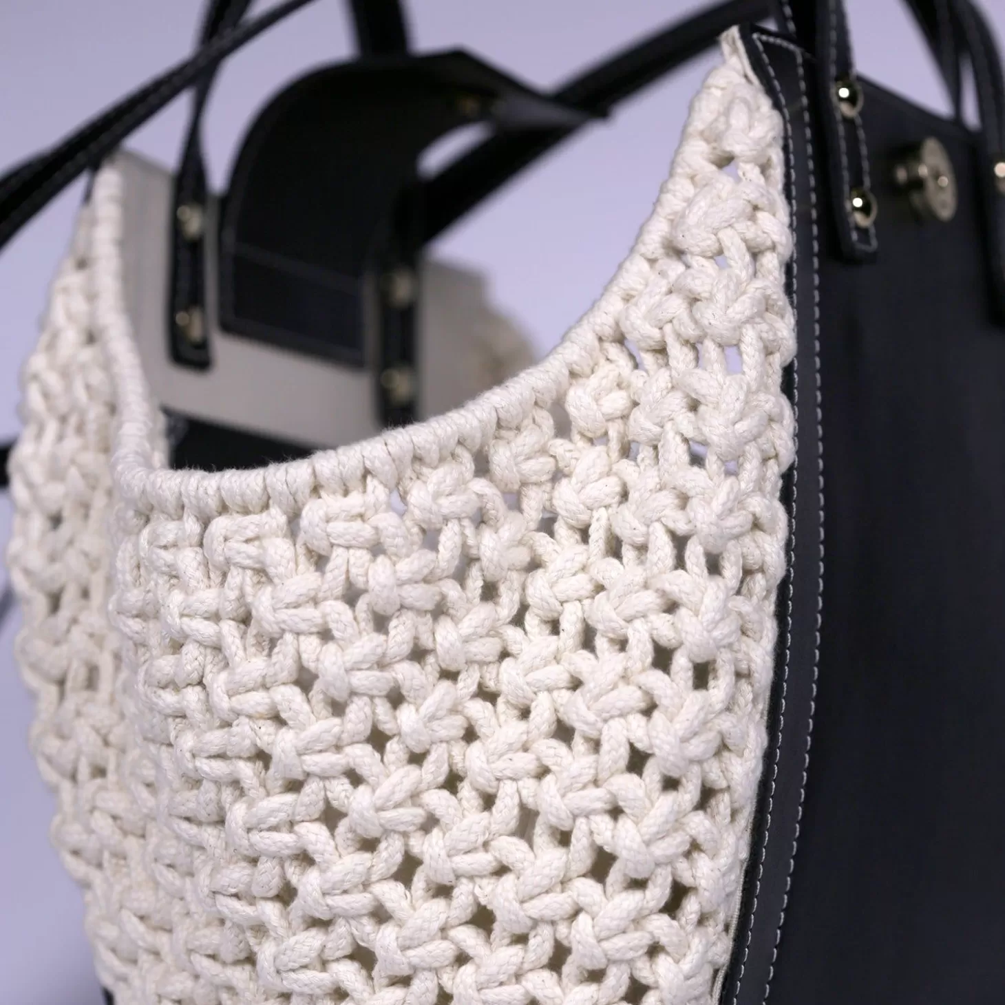 Fashion Sac Link Macrame Grands Cabas